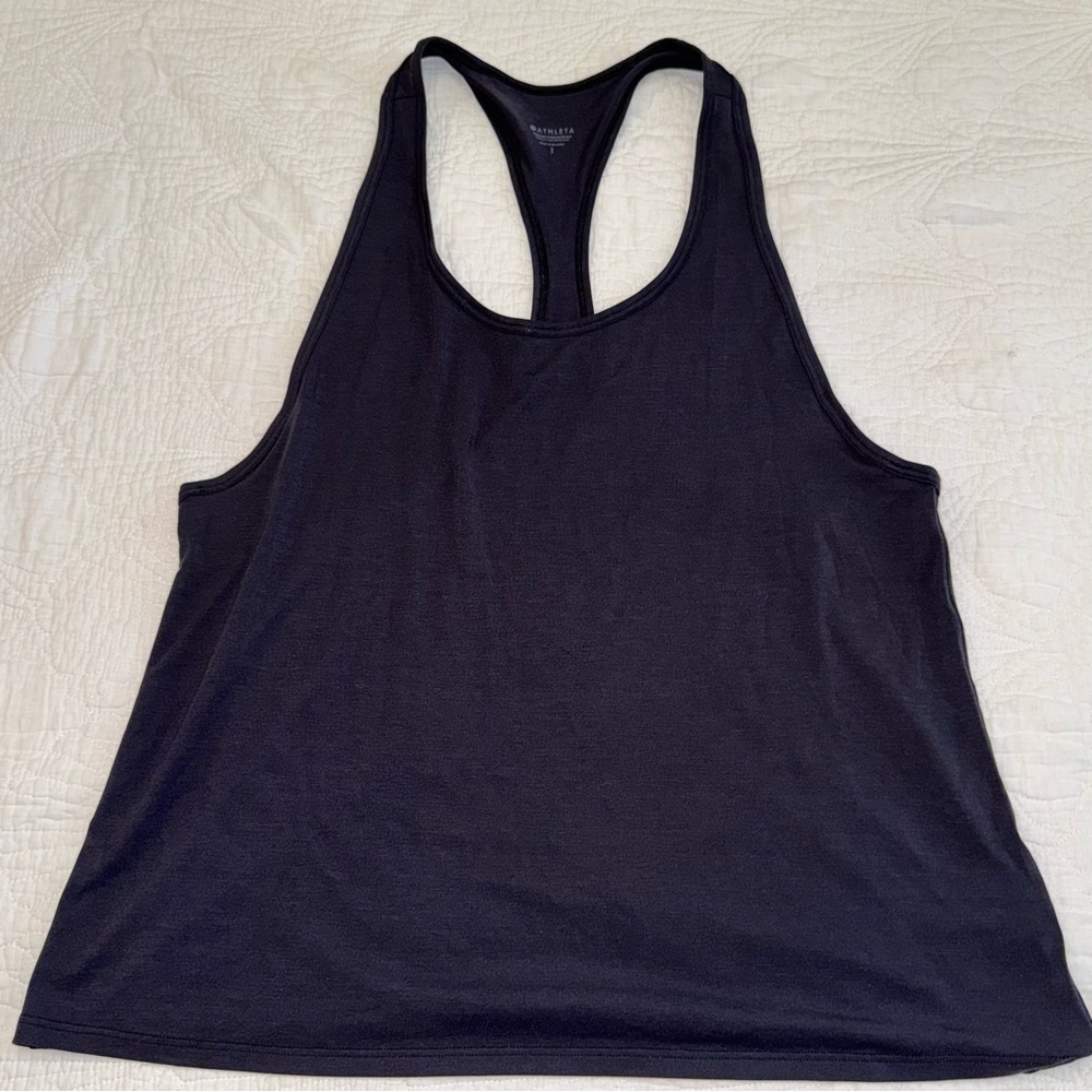 Athleta Black Racerback Tank Top